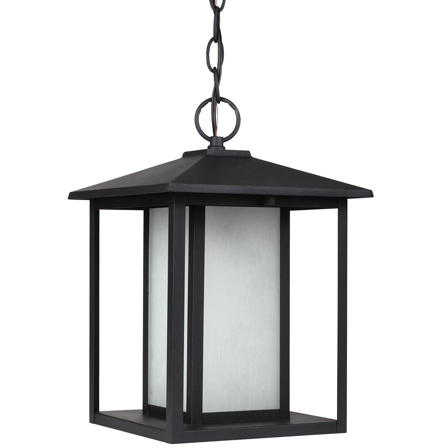 Hunnington One Light Outdoor Pendant in Black