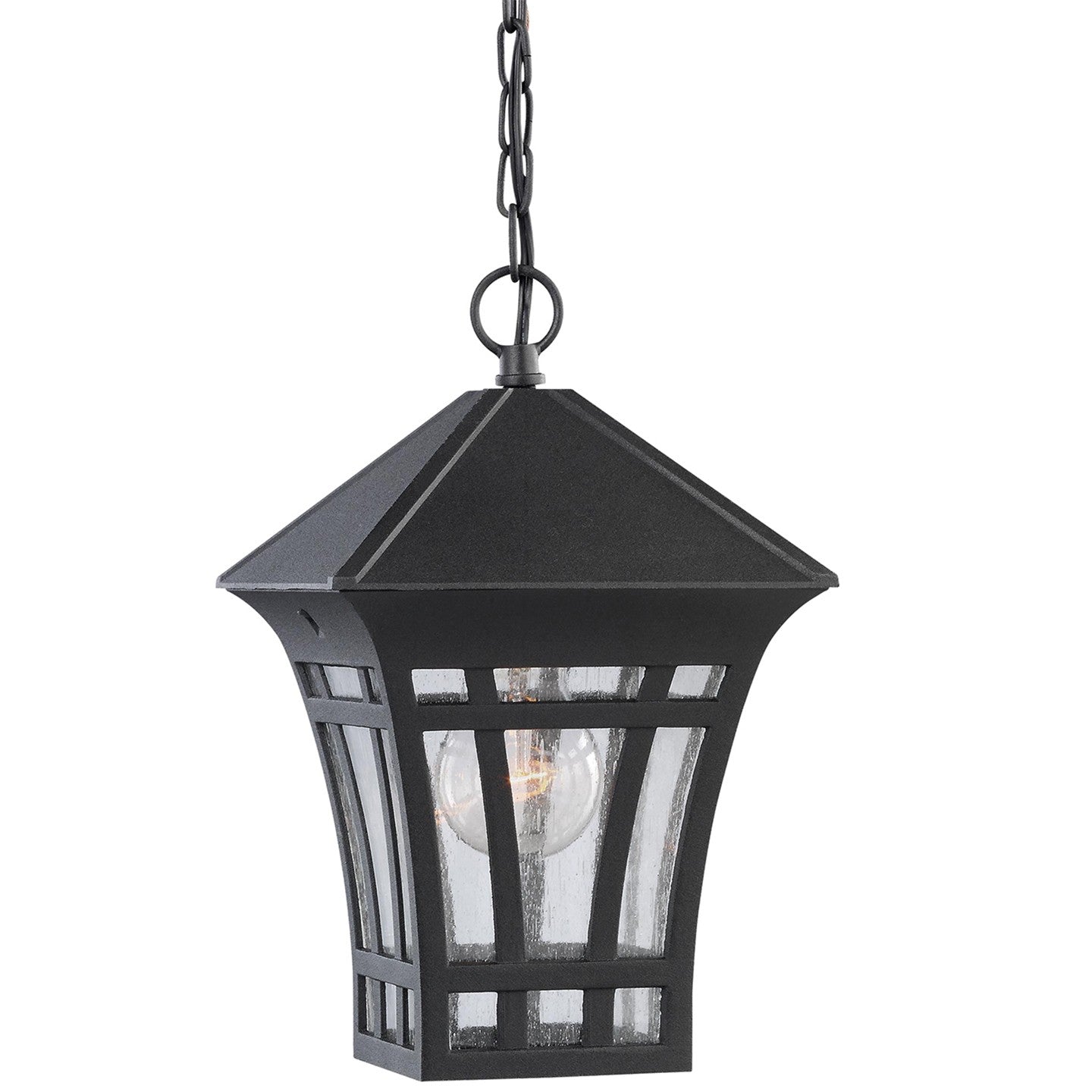 Herrington One Light Outdoor Pendant in Black