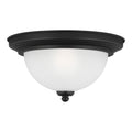 Generation Lighting - 77063EN3-112 - One Light Flush Mount - Geary - Midnight Black