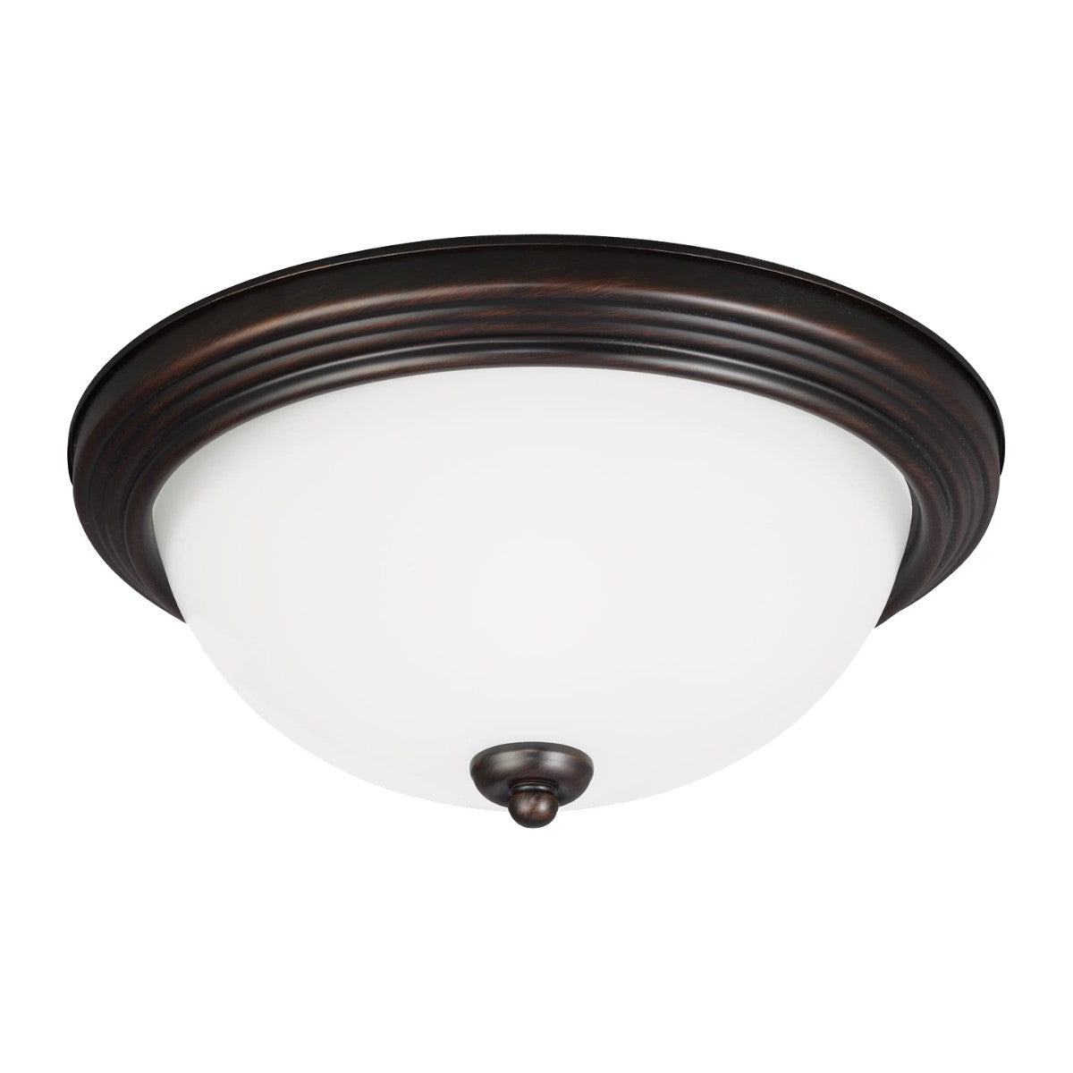 Geary Two Light Flush Mount in Bronze