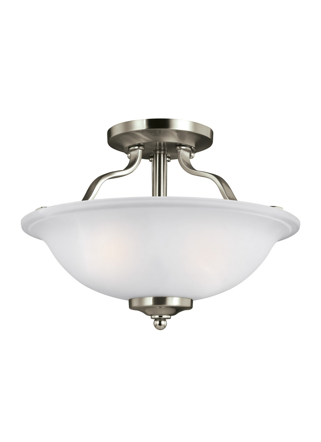 Generation Lighting - 7739002EN3-962 - Two Light Semi-Flush Mount - Emmons - Brushed Nickel