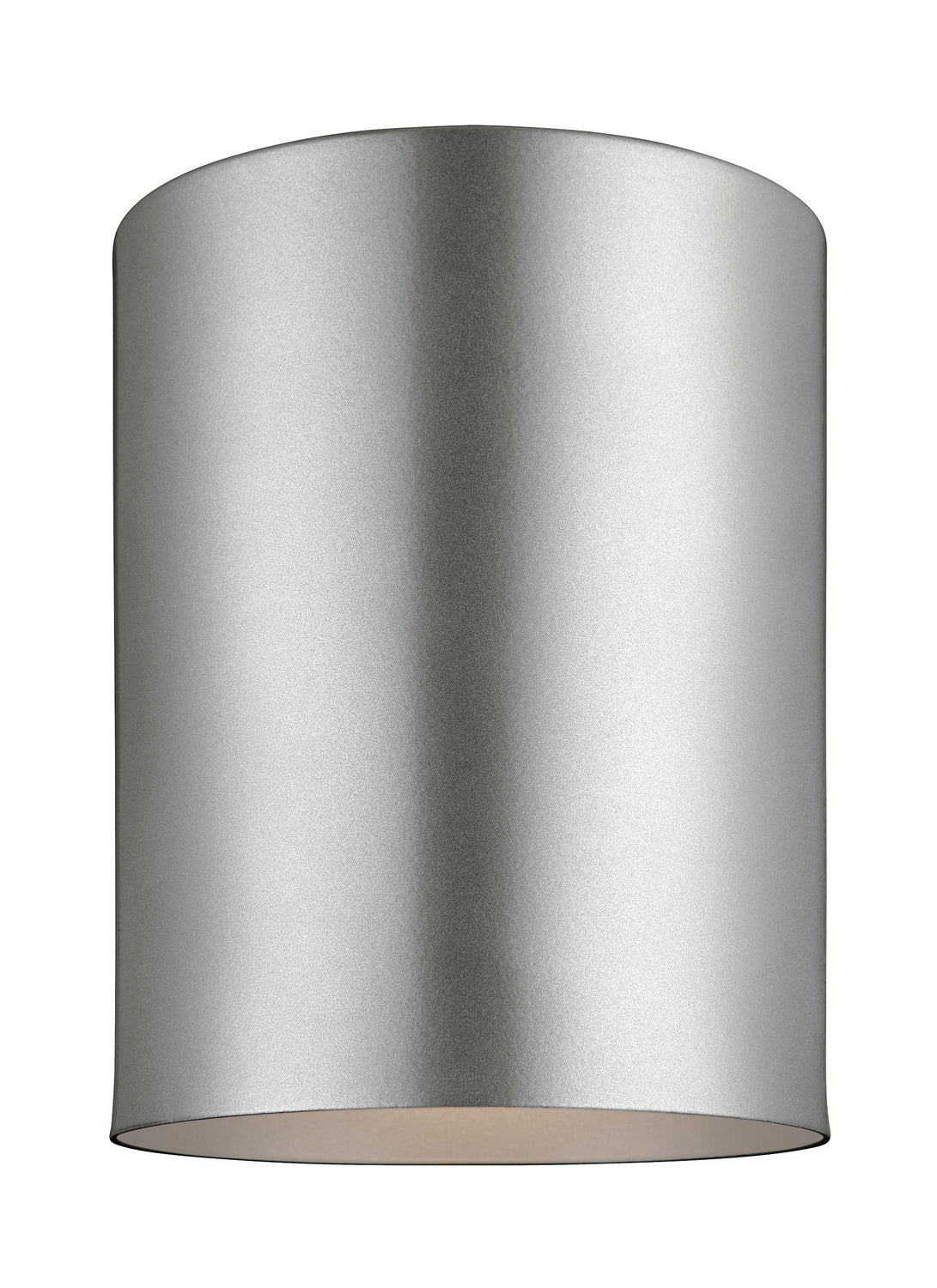 Outdoor Cylinders One Light Outdoor Flush Mount in Painted Brushed Nickel