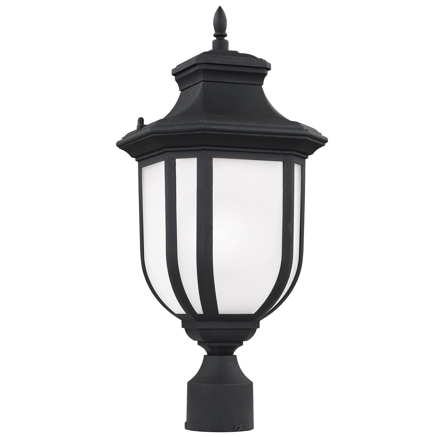 Childress One Light Outdoor Post Lantern in Black