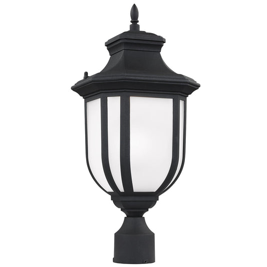 Childress One Light Outdoor Post Lantern in Black