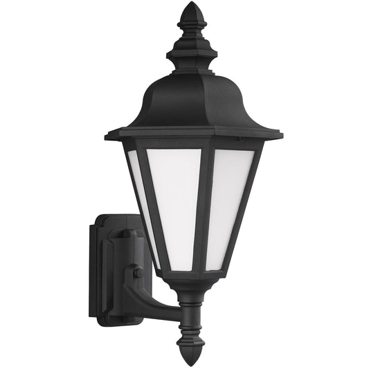 Brentwood One Light Outdoor Wall Lantern in Black