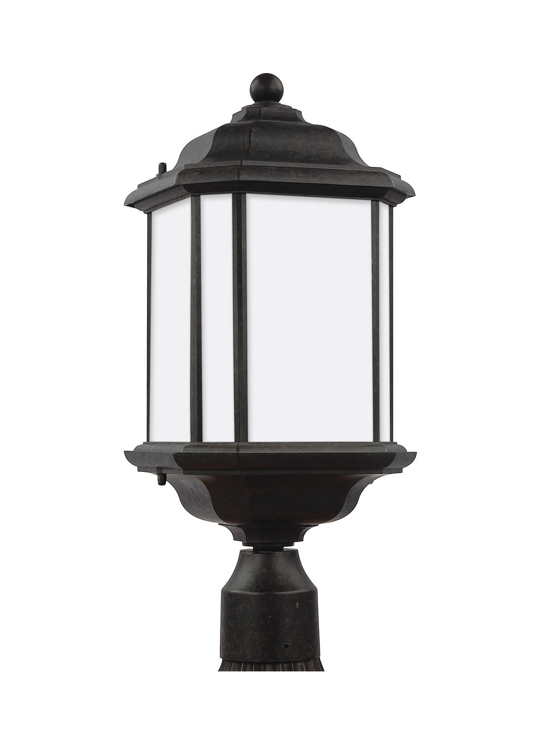 Kent One Light Outdoor Post Lantern in Oxford Bronze