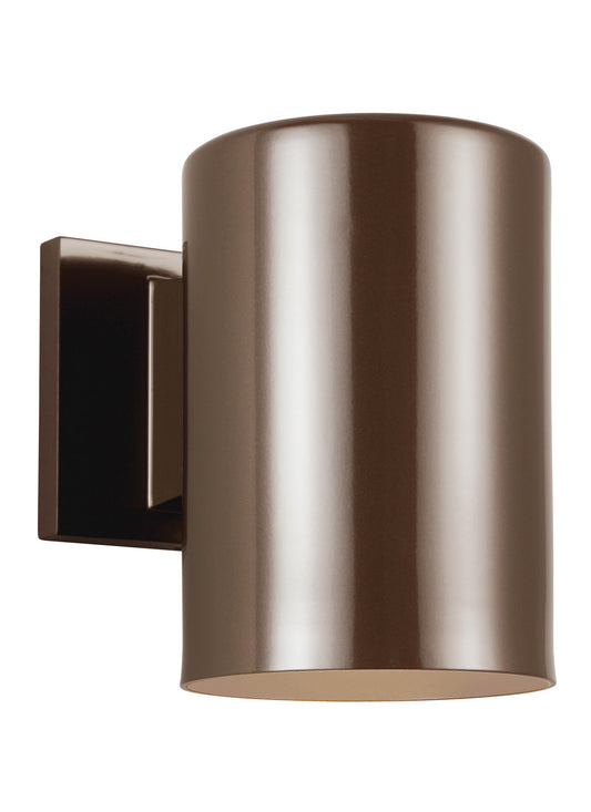 Outdoor Cylinders One Light Outdoor Wall Lantern in Bronze