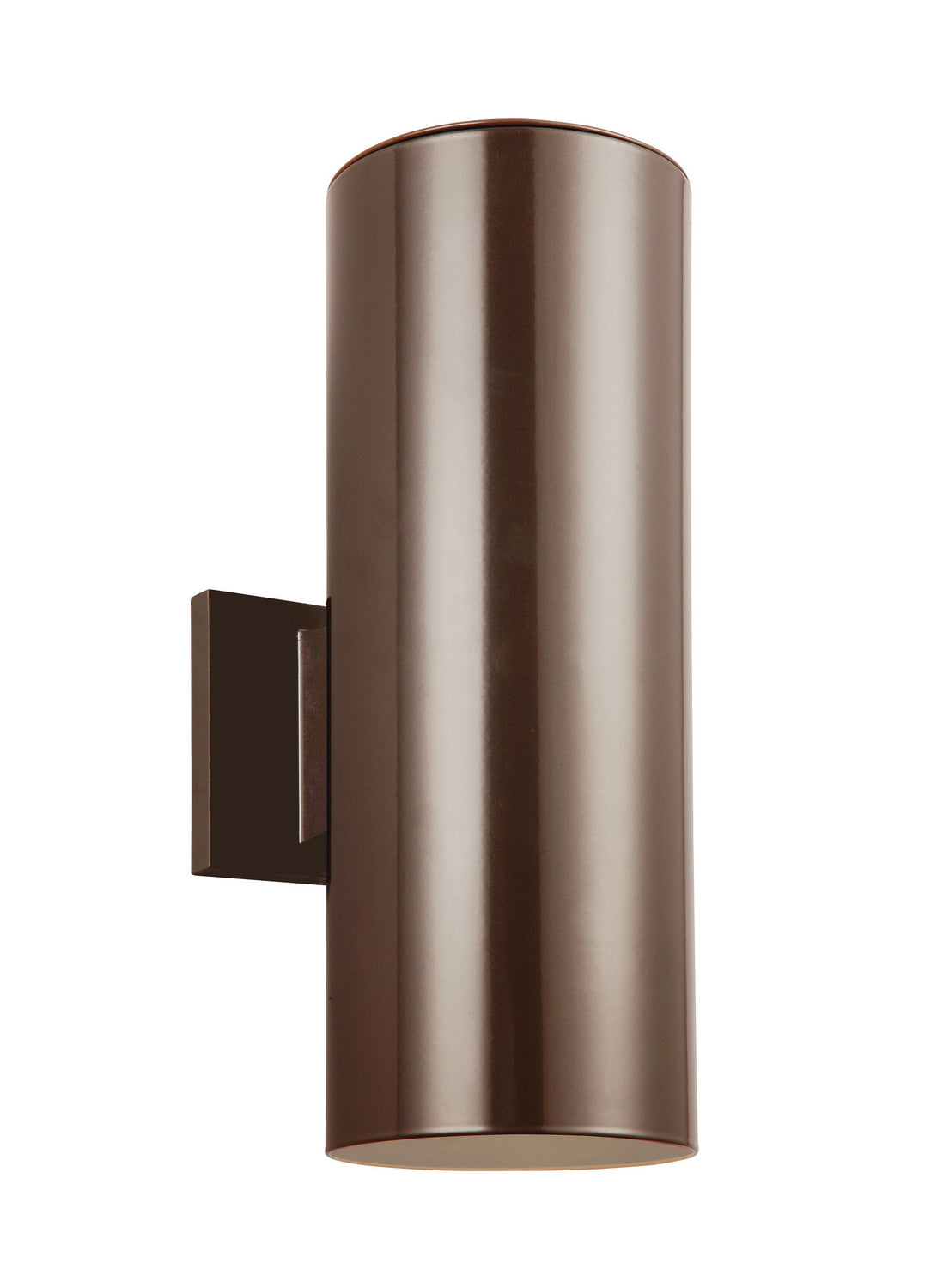 Outdoor Cylinders Two Light Outdoor Wall Lantern in Bronze