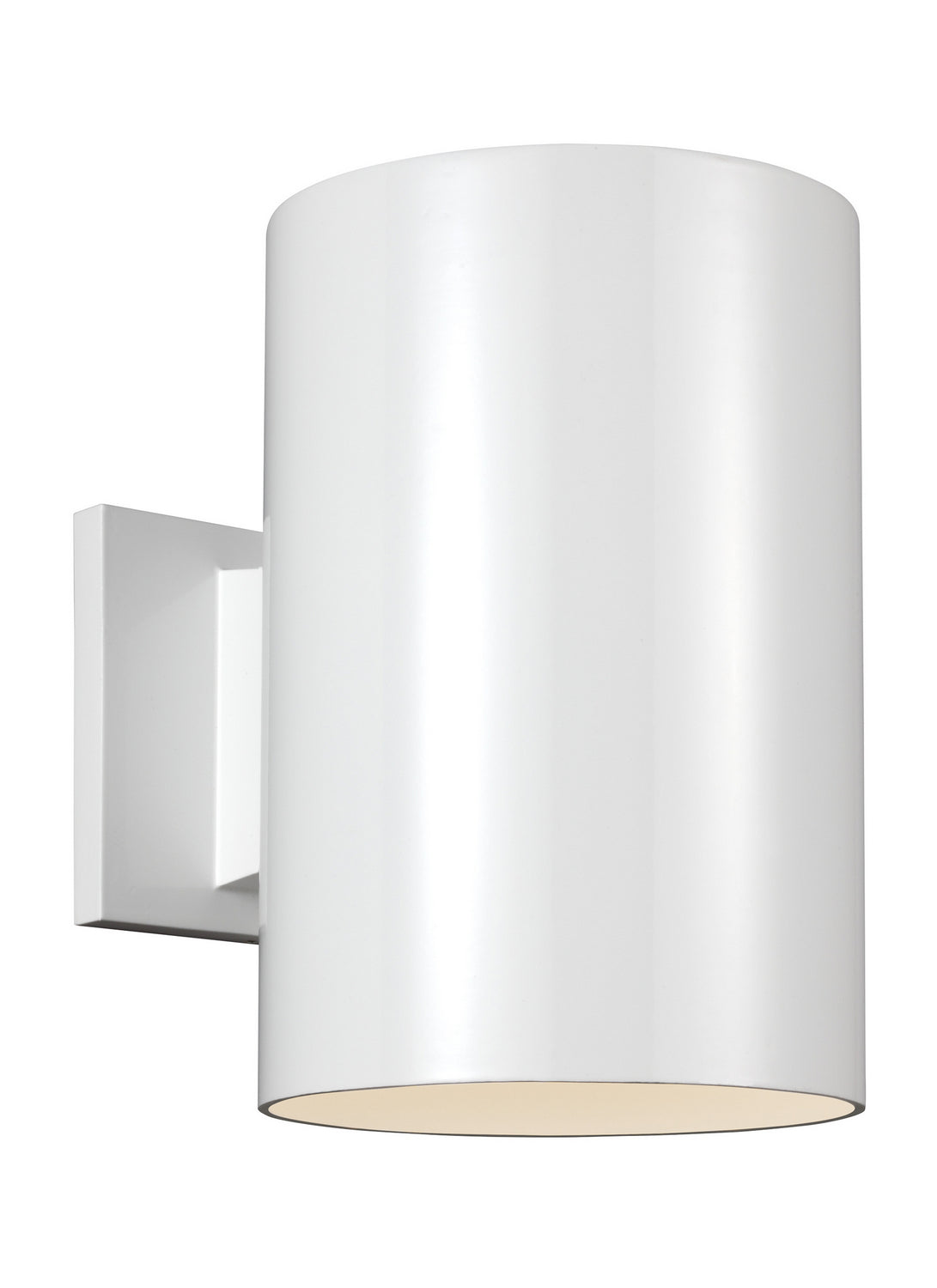 Outdoor Cylinders One Light Outdoor Wall Lantern in White