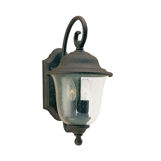 Trafalgar Two Light Outdoor Wall Lantern in Oxidized Bronze