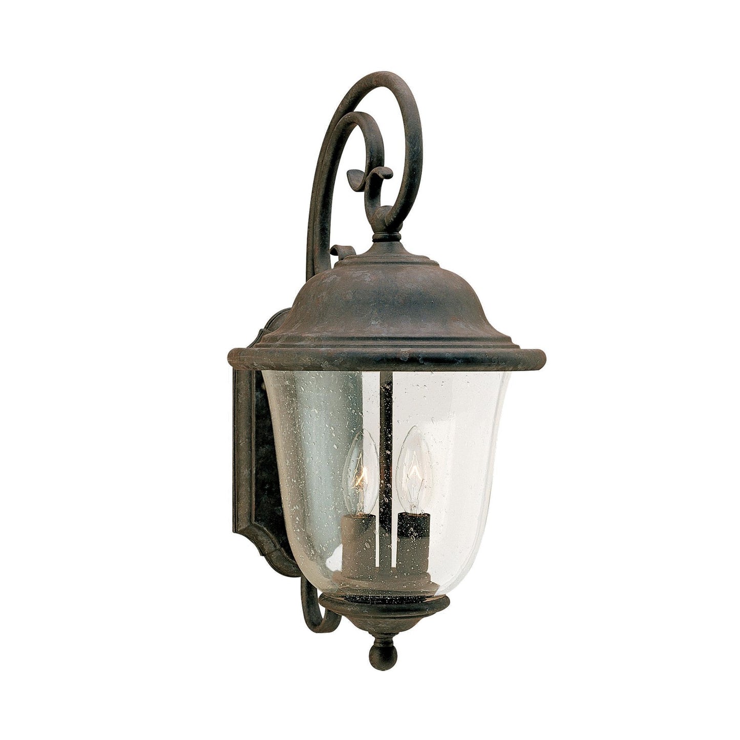Trafalgar Two Light Outdoor Wall Lantern in Oxidized Bronze