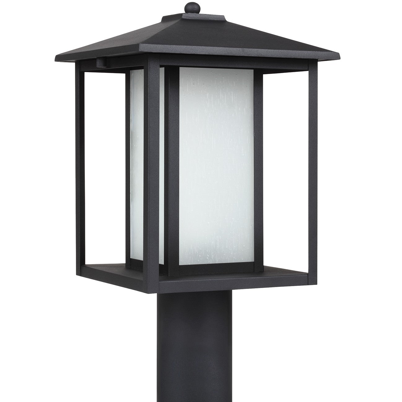 Hunnington One Light Outdoor Post Lantern in Black