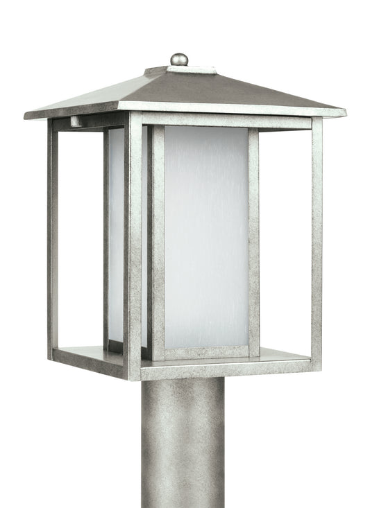 Generation Lighting - 89129-57 - One Light Outdoor Post Lantern - Hunnington - Weathered Pewter