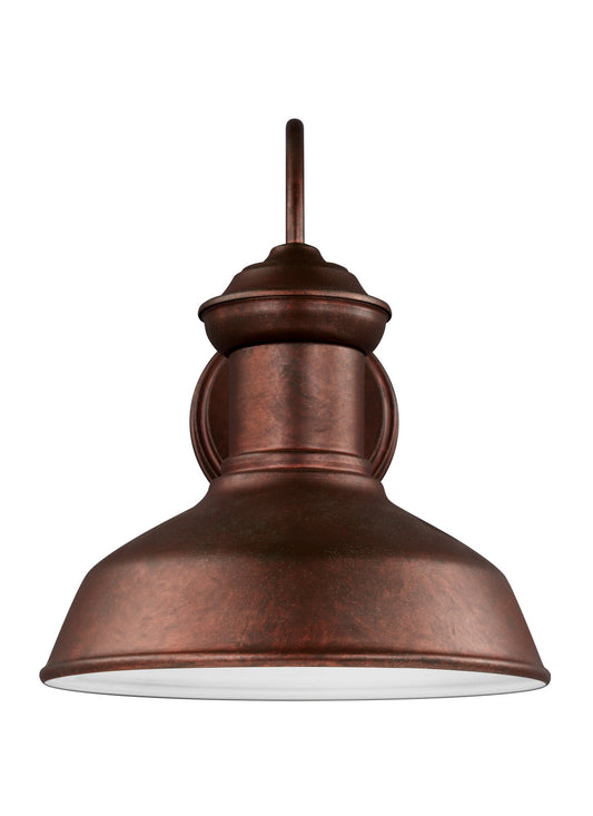 Fredricksburg One Light Outdoor Wall Lantern in Weathered Copper