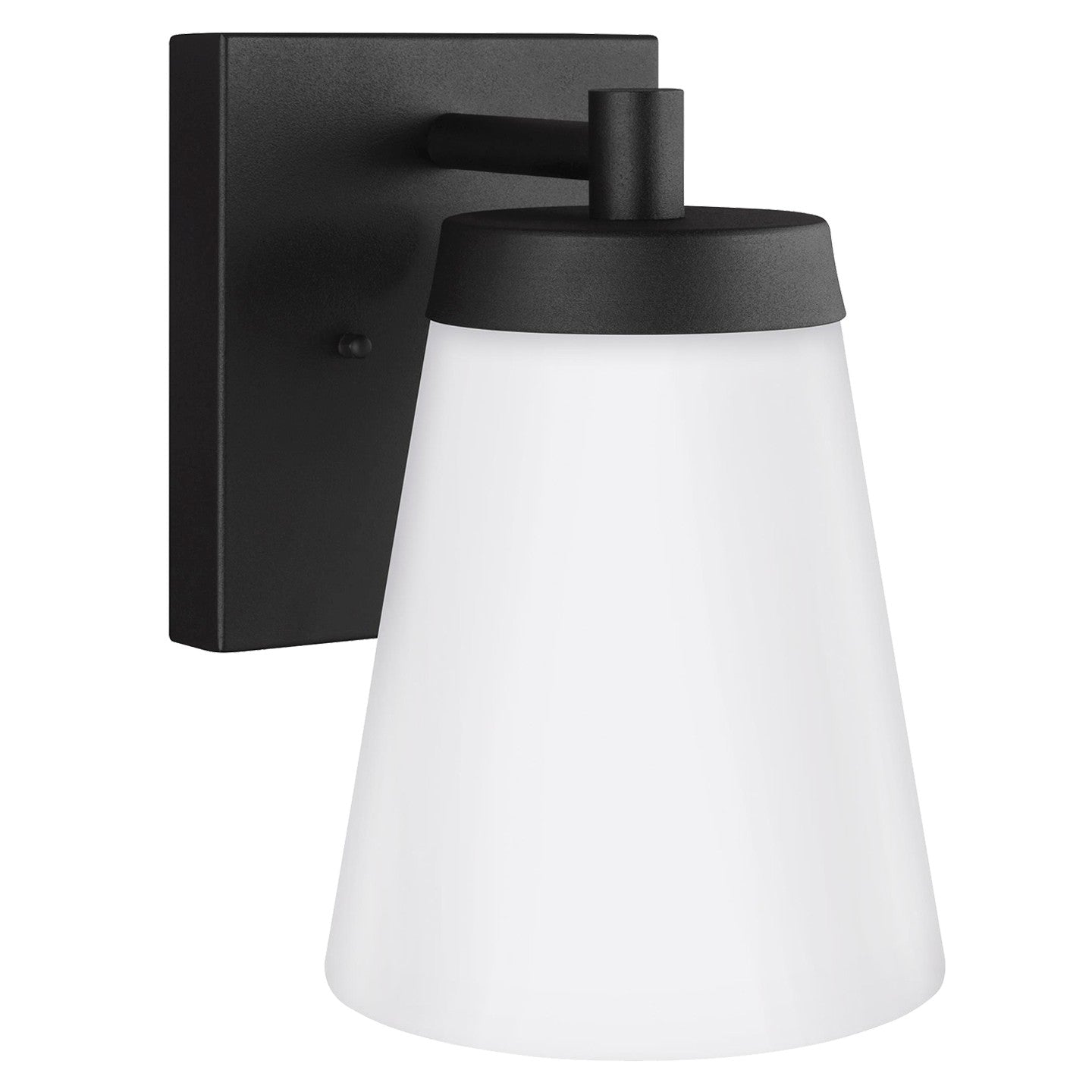 Renville One Light Outdoor Wall Lantern in Black