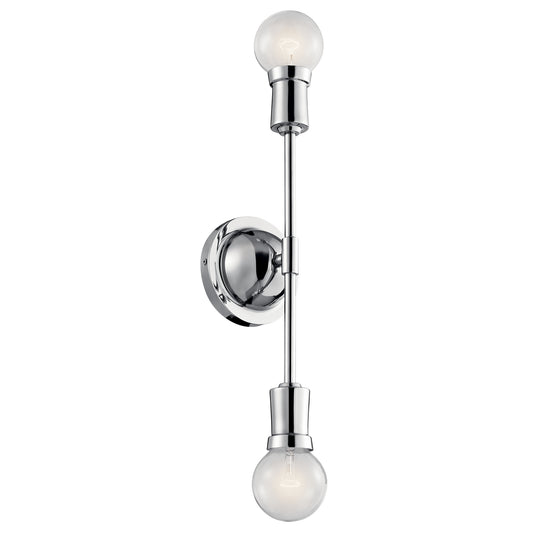 Armstrong Two Light Wall Sconce in Chrome