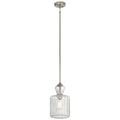 Riviera One Light Pendant in Brushed Nickel
