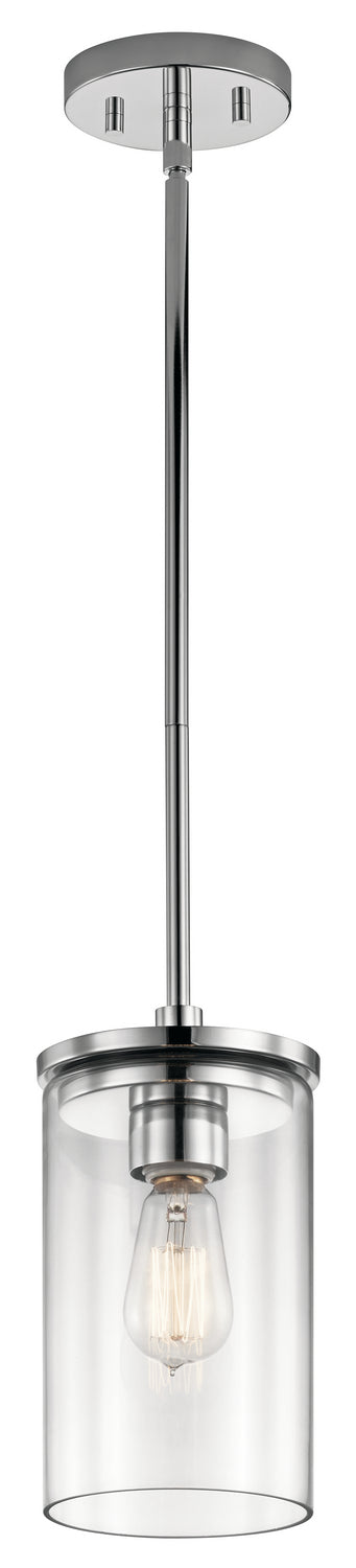 Crosby One Light Mini Pendant in Chrome