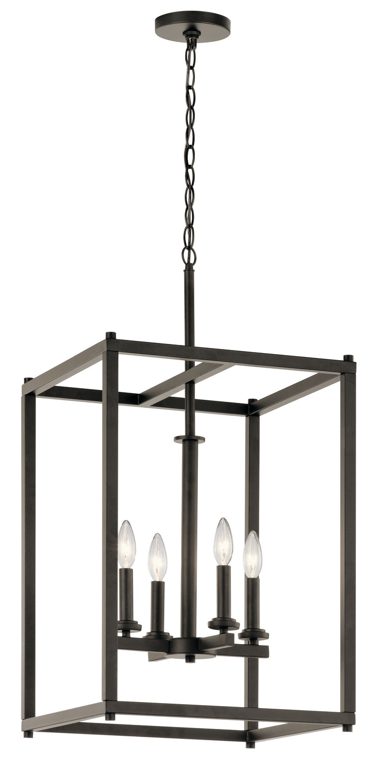 Crosby Four Light Foyer Pendant in Olde Bronze