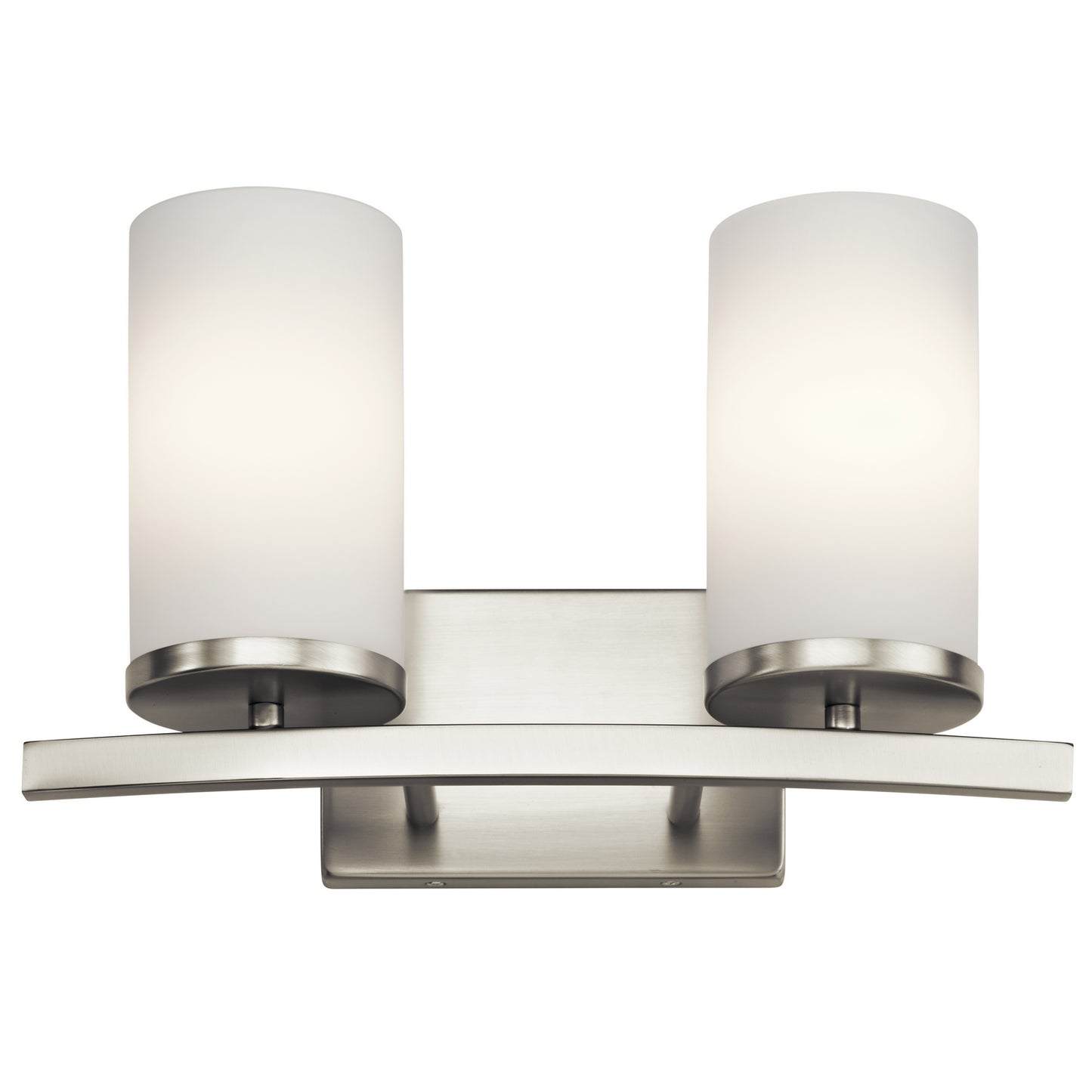 Crosby Two Light Bath in Brushed Nickel