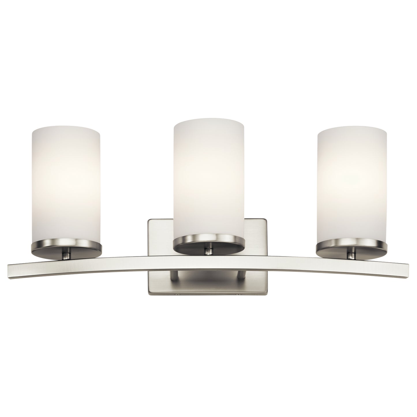 Crosby Three Light Bath in Brushed Nickel