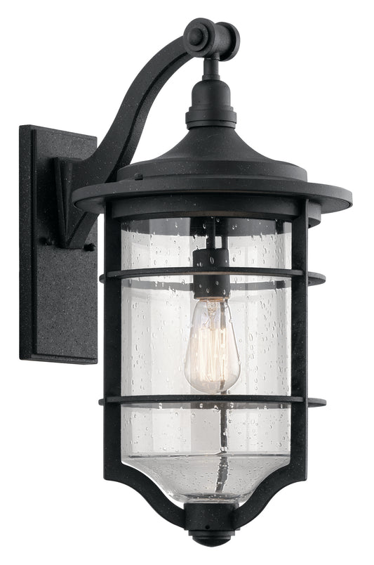 Royal Marine One Light Outdoor Wall Mount in Distressed Black