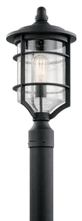 Royal Marine One Light Outdoor Post Mount in Distressed Black