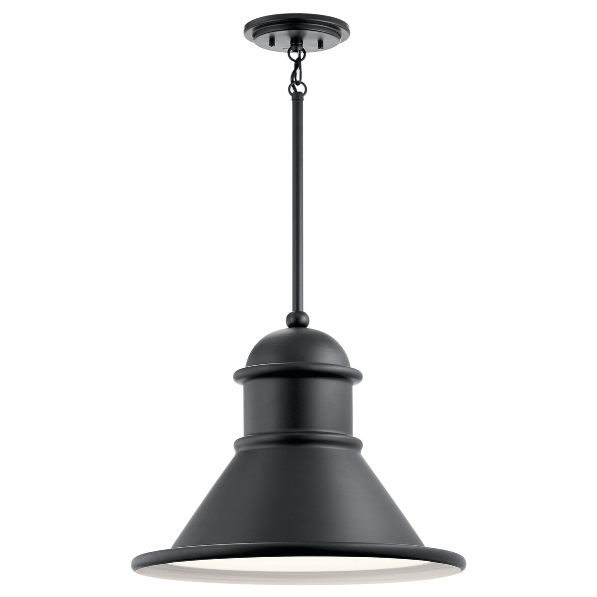 Northland One Light Outdoor Pendant in Black
