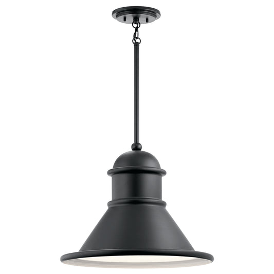 Northland One Light Outdoor Pendant in Black