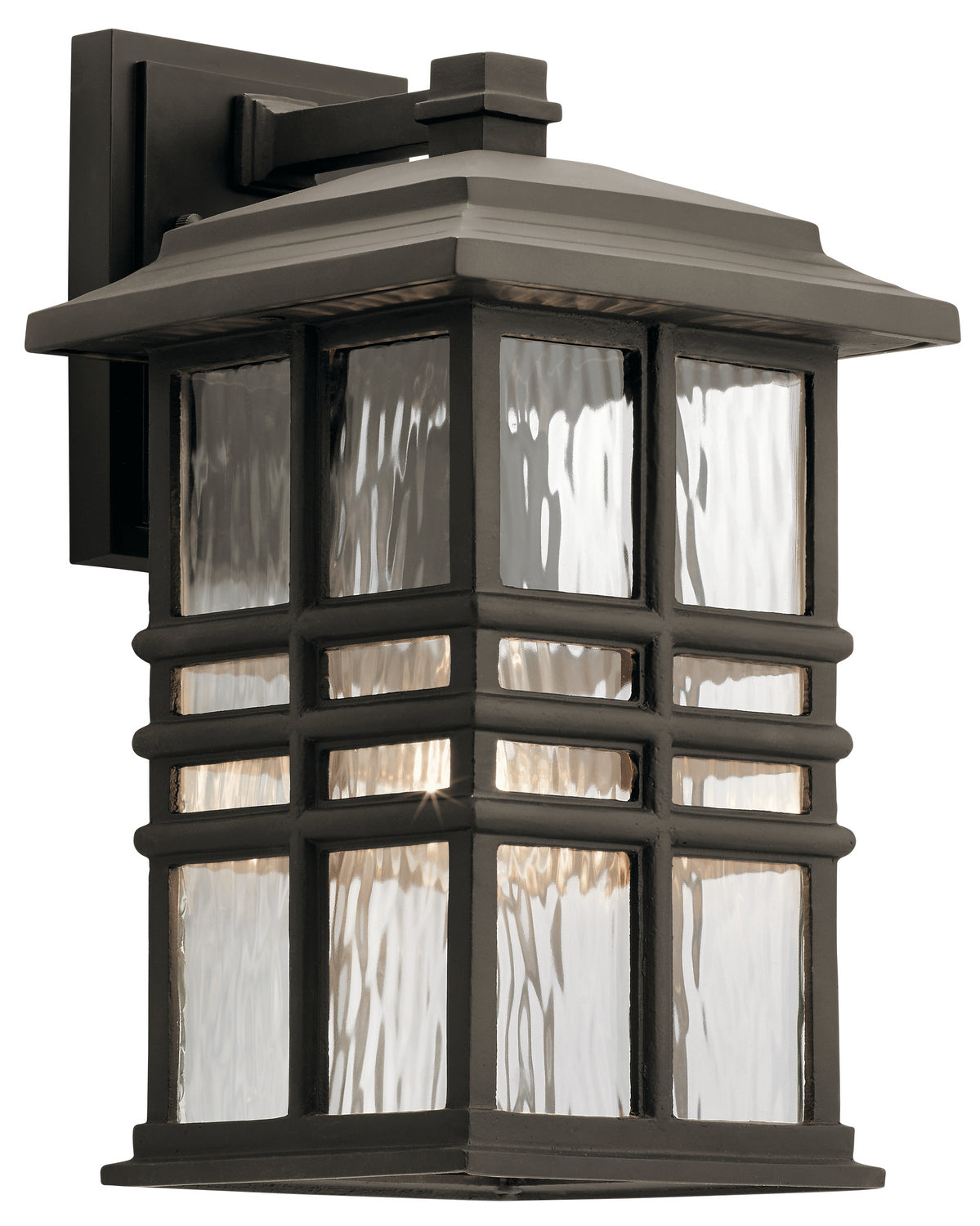 Beacon Square One Light Outdoor Wall Mount in Olde Bronze