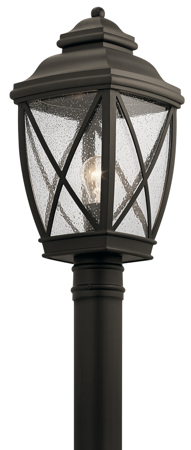 Tangier One Light Outdoor Post Mount in Olde Bronze