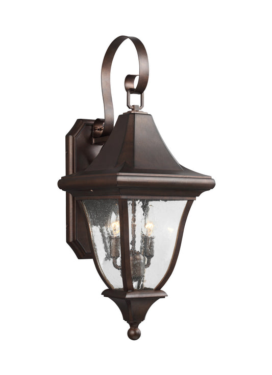Oakmont Two Light Outdoor Wall Lantern in Patina Bronze