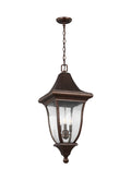 Oakmont Three Light Outdoor Pendant in Patina Bronze
