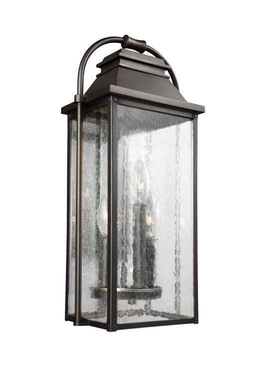 Wellsworth Three Light Lantern in Antique Bronze