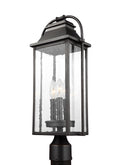 Wellsworth Three Light Post Lantern in Antique Bronze