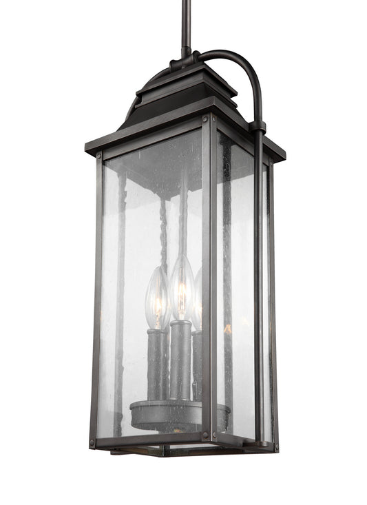 Wellsworth Three Light Pendant in Antique Bronze