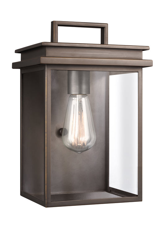 Glenview One Light Outdoor Wall Lantern in Antique Bronze