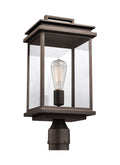Glenview One Light Outdoor Post Lantern in Antique Bronze