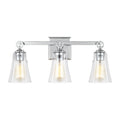 Monterro Three Light Vanity in Chrome