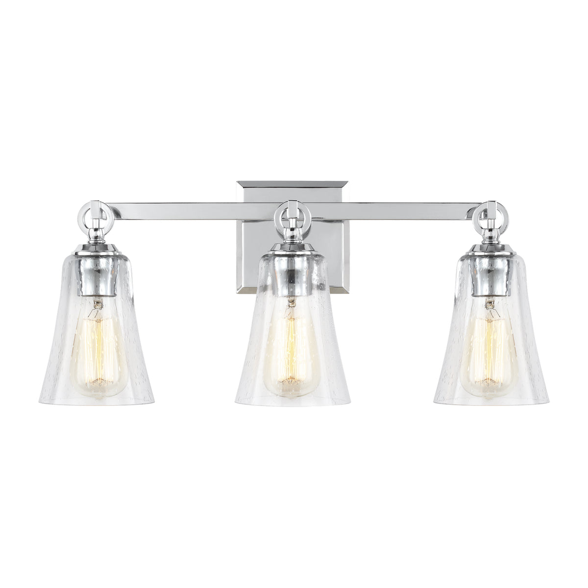 Monterro Three Light Vanity in Chrome