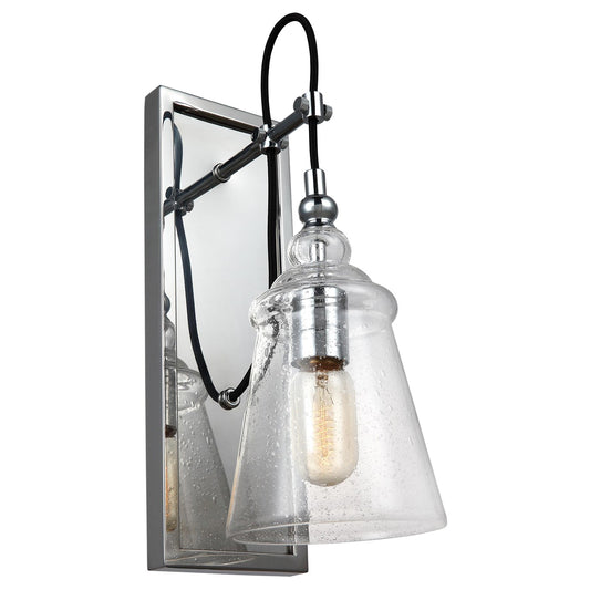 Loras One Light Wall Sconce in Chrome