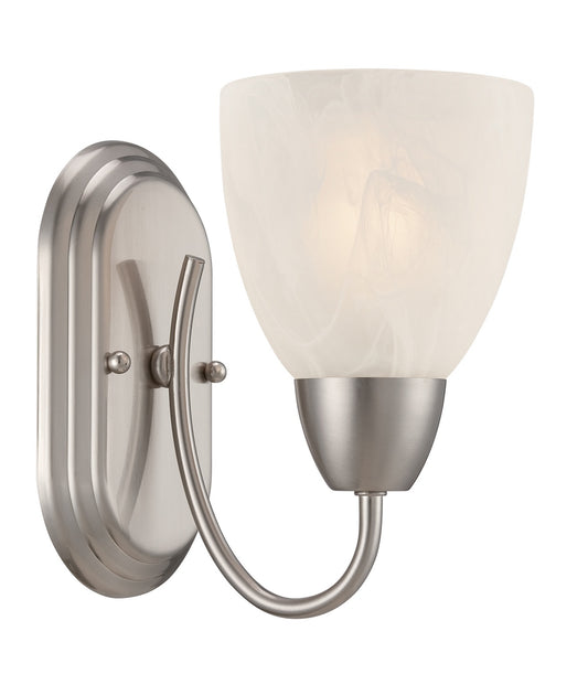Torino One Light Wall Sconce in Brushed Nickel