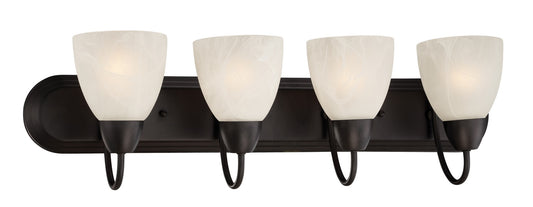 Torino Four Light Bath Bar in Oil Rubbed Bronze