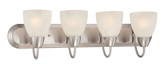 Torino Four Light Bath Bar in Brushed Nickel