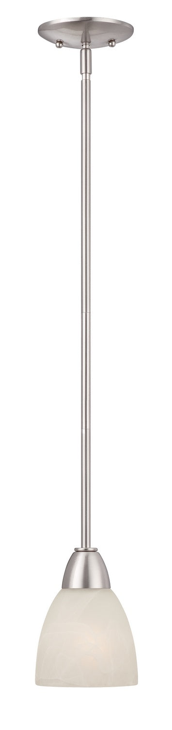 Torino One Light Mini Pendant in Brushed Nickel