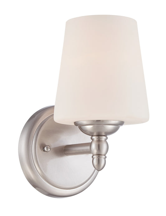 Darcy One Light Wall Sconce in Brushed Nickel