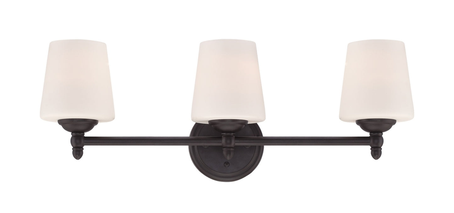 Darcy Three Light Bath Bar in Oil Rubbed Bronze