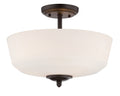 Darcy Three Light Semi-Flush Mount in Oil Rubbed Bronze