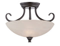 Kendall Two Light Semi-Flush Mount in Oil Rubbed Bronze