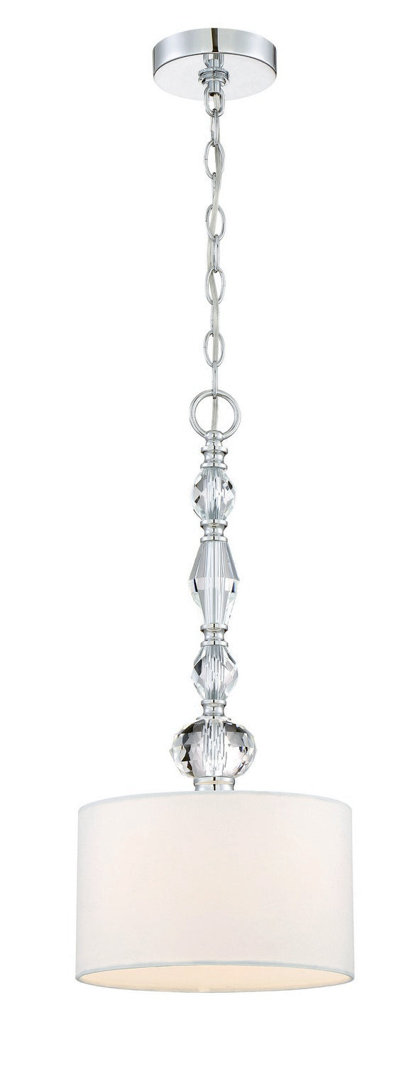 Evi One Light Mini Pendant in Chrome
